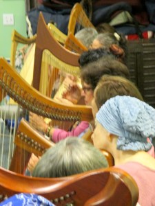 sharing harps with Cancer support group